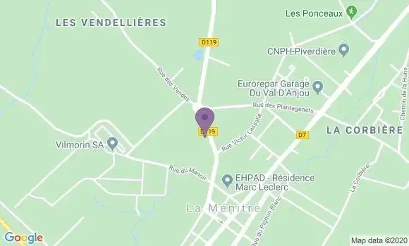 Localisation Beaufort En Vallee - 49250