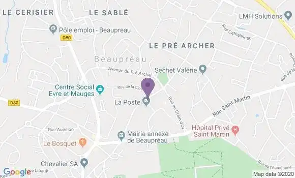 Localisation Beaupreau - 49600