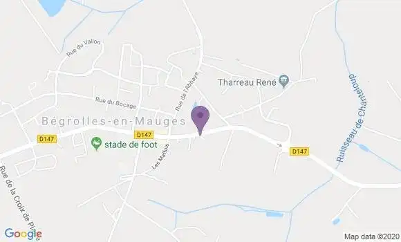 Localisation Begrolles En Mauges Ap - 49122