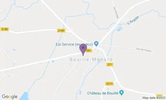 Localisation Bouille Menard Ap - 49520