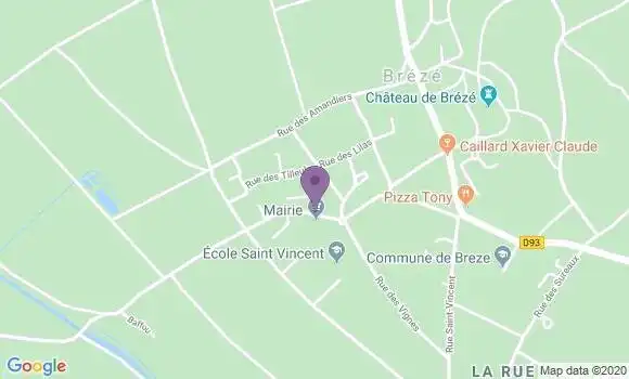 Localisation Breze Bp - 49260