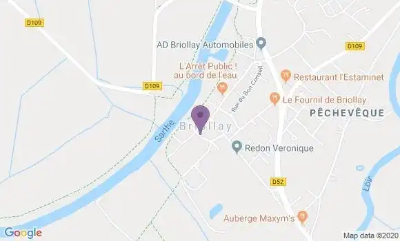 Localisation Briollay Bp - 49125