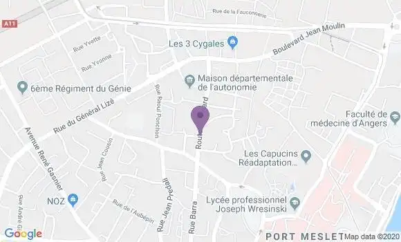 Localisation Cantenay Epinard Bp - 49460