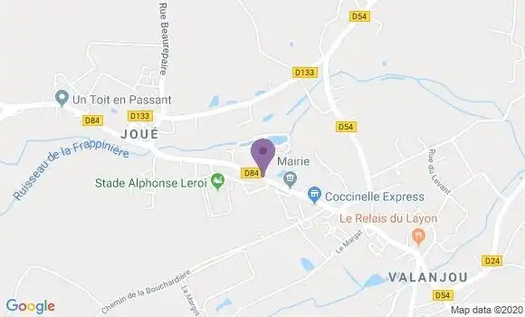 Localisation Champ sur Layon Ap - 49380