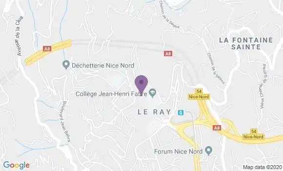 Localisation Nice Las Planas Bp - 06100