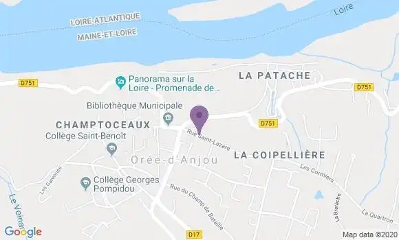 Localisation Champtoceaux Bp - 49270