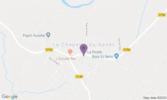Localisation La Chapelle du Genet Ap - 49600