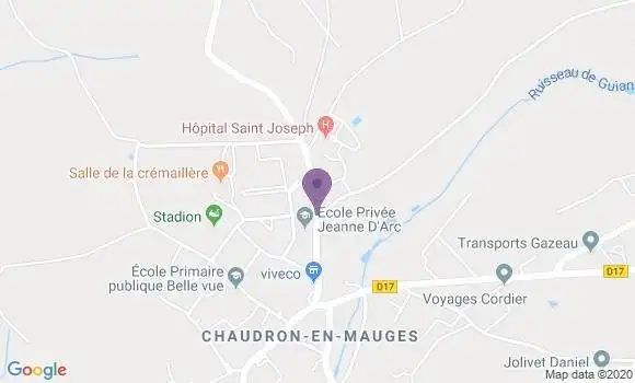 Localisation Chaudron En Mauges Bp - 49110