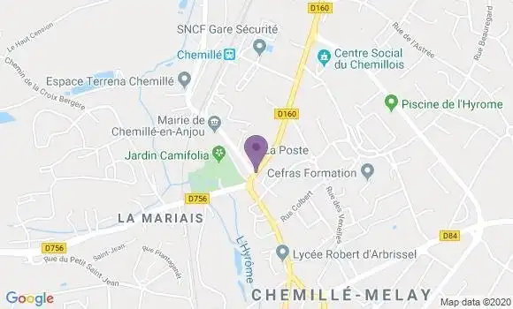 Localisation Chemille - 49120