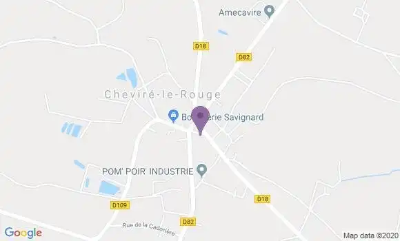 Localisation Chevire le Rouge Ap - 49150