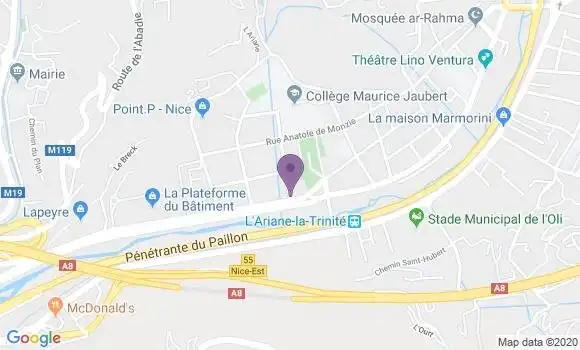 Localisation Nice Comte Vert Bp - 06300