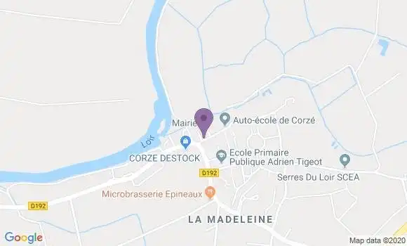 Localisation Corze Ap - 49140