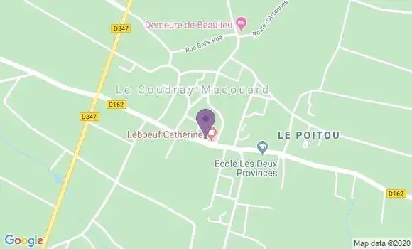 Localisation Le Coudray Macouard Bp - 49260