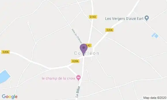 Localisation Courleon Ap - 49390