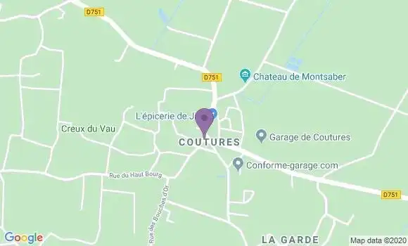 Localisation Coutures Ap - 49320