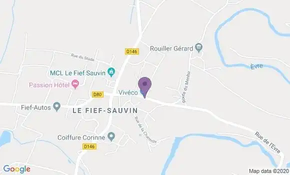Localisation Le Fief Sauvin Ap - 49600