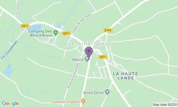 Localisation Fontaine Guerin Ap - 49250