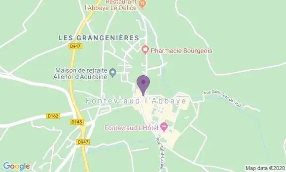 Localisation Fontevraud l
