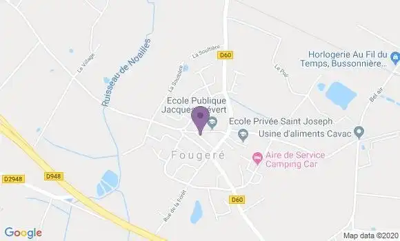 Localisation Fougere Ap - 49150
