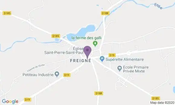 Localisation Freigne Ap - 49440