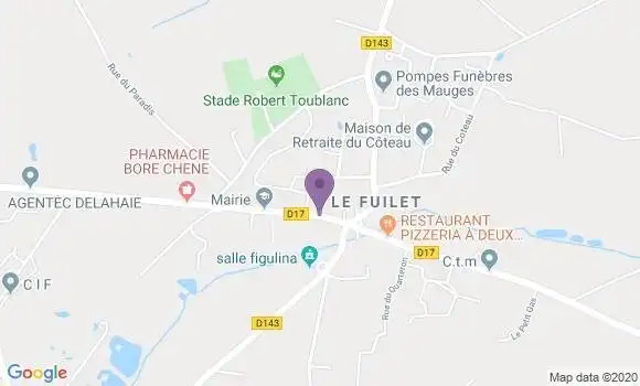 Localisation Le Fuilet Bp - 49270