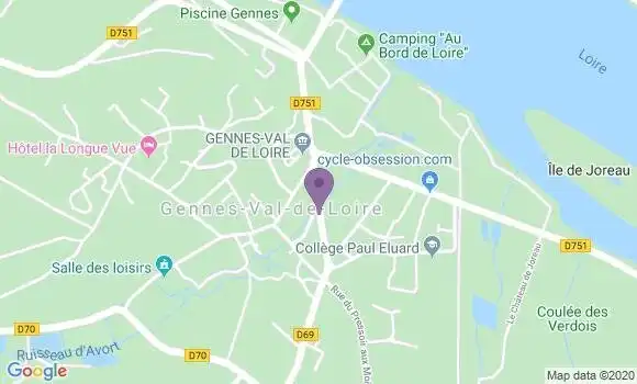 Localisation Gennes - 49350