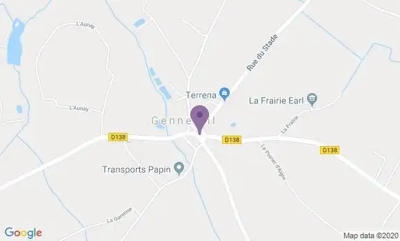 Localisation Genneteil Ap - 49490