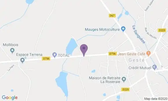 Localisation Geste Bp - 49600