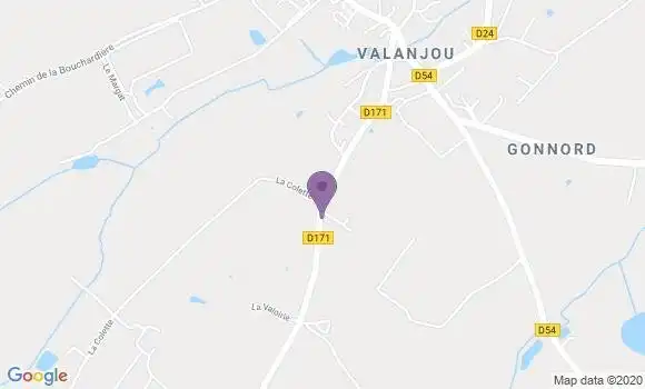 Localisation Valanjou Bp - 49670