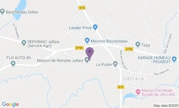 Localisation Jallais Bp - 49510