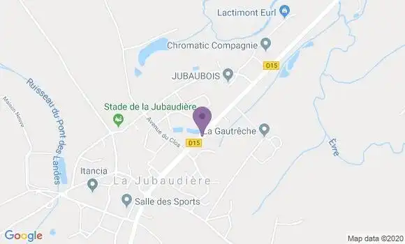 Localisation La Jubaudiere Ap - 49510