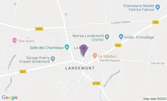 Localisation Landemont Bp - 49270