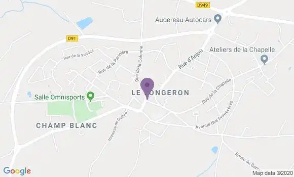 Localisation Le Longeron Bp - 49710