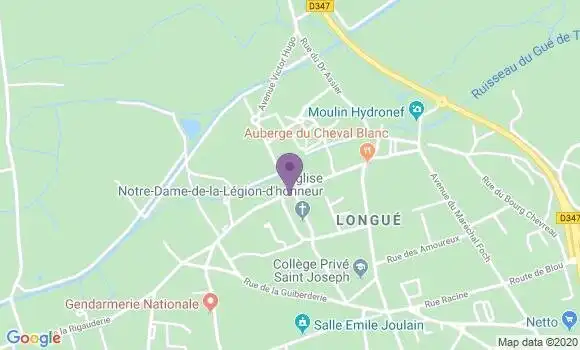 Localisation Longue Jumelles - 49160