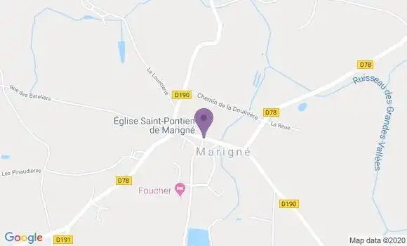 Localisation Marigne Ap - 49330