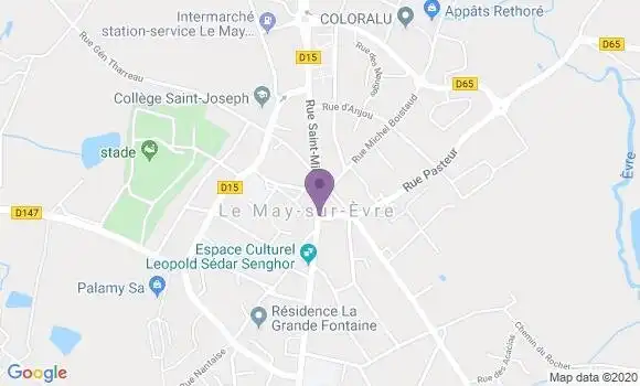 Localisation Le May sur Evre Bp - 49122