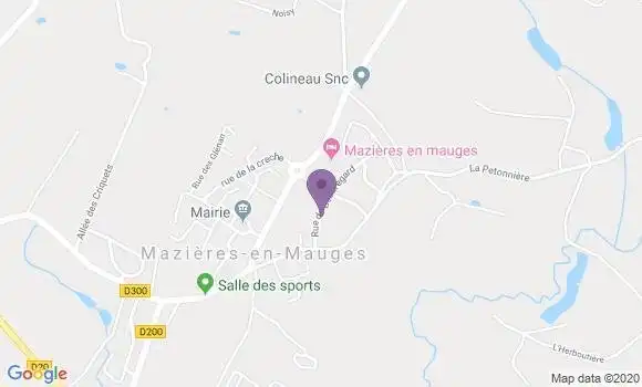 Localisation Mazieres En Mauges Ap - 49280