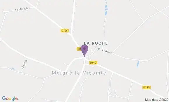 Localisation Meigne le Vicomte Ap - 49490