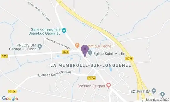 Localisation La Membrolle sur Longuenee Bp - 49770