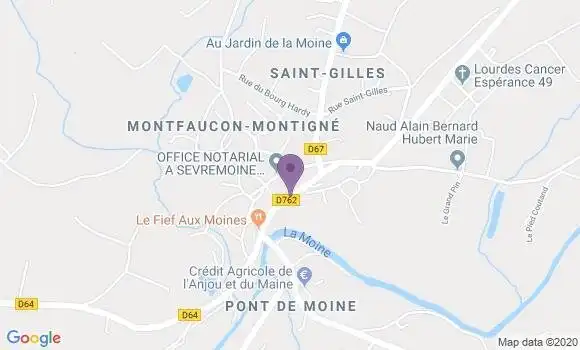 Localisation Montfaucon Montigne Bp - 49230