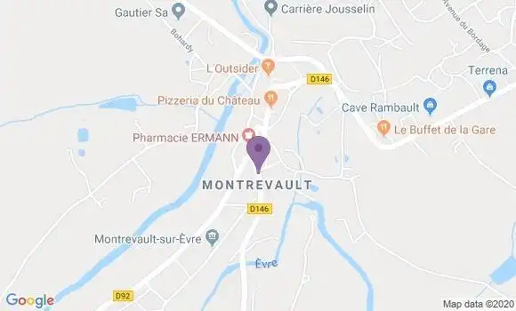 Localisation Montrevault Ap - 49110