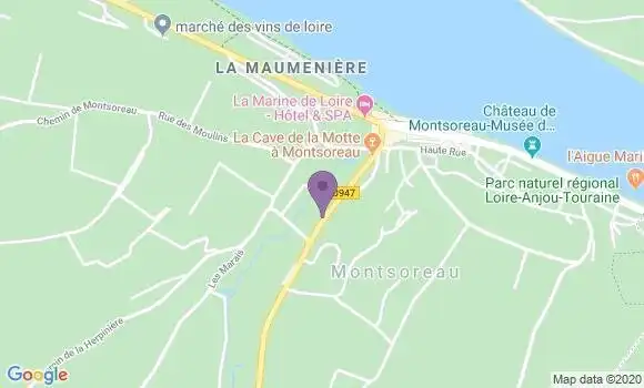 Localisation Montsoreau Bp - 49730