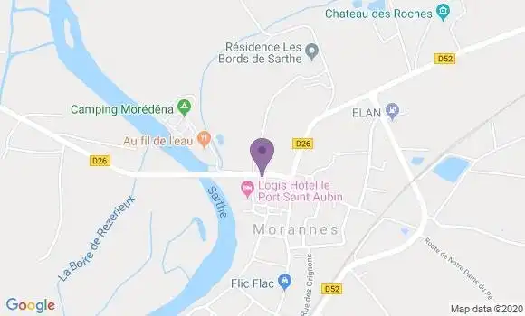 Localisation Morannes Bp - 49640