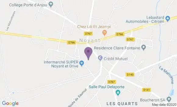 Localisation Noyant - 49490