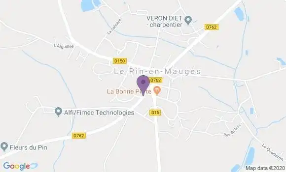 Localisation Le Pin En Mauges Ap - 49110