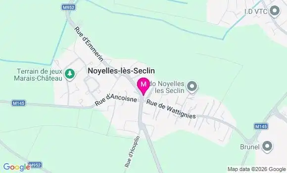 Localisation Noyelles les Seclin - 59139