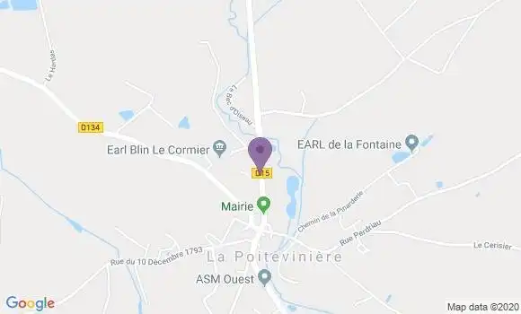 Localisation La Poiteviniere Ap - 49510