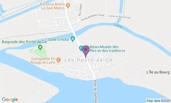 Localisation Les Ponts de Ce - 49130
