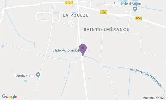 Localisation La Poueze Ap - 49370