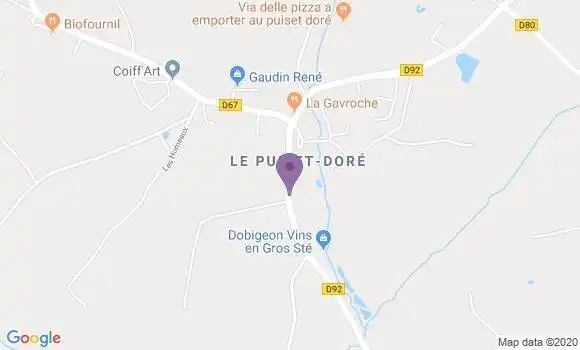 Localisation Le Puiset Dore Ap - 49600